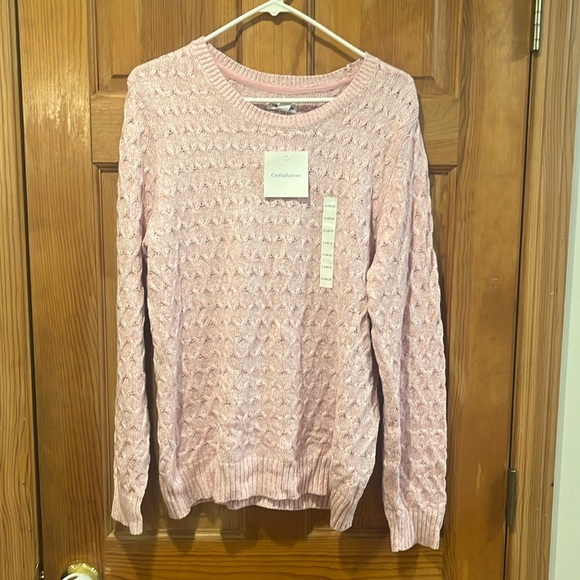 NWT Croft & barrow women’s crew neck pullover sweater size large . - Picture 1 of 8